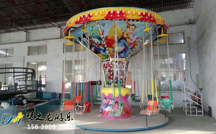 鄭州夢之龍游樂設備廠展廳旋轉飛椅